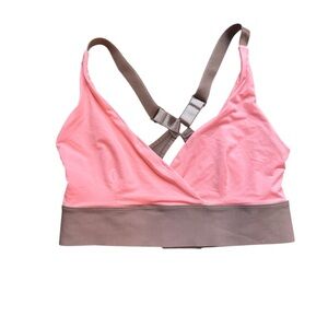 ANAONO PAIGE WRAP FRONT SPORTS BRA ORANGE XS